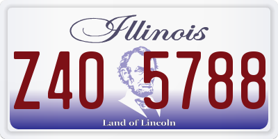 IL license plate Z405788