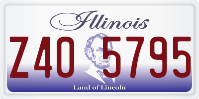 IL license plate Z405795