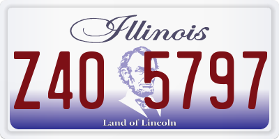 IL license plate Z405797