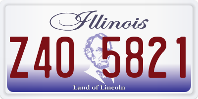 IL license plate Z405821