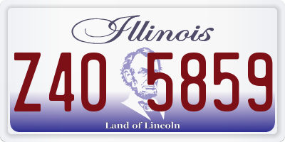 IL license plate Z405859
