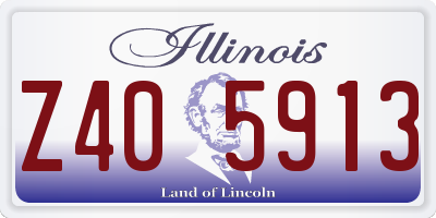 IL license plate Z405913