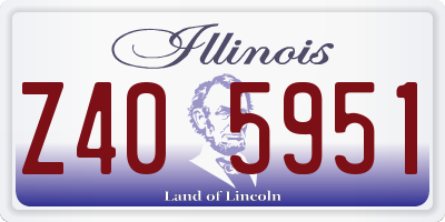 IL license plate Z405951