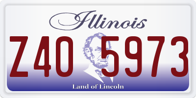 IL license plate Z405973