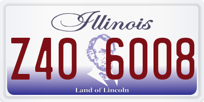 IL license plate Z406008