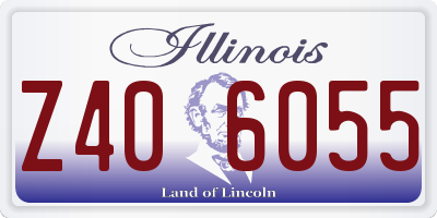 IL license plate Z406055