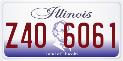 IL license plate Z406061