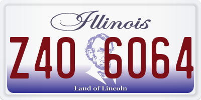 IL license plate Z406064