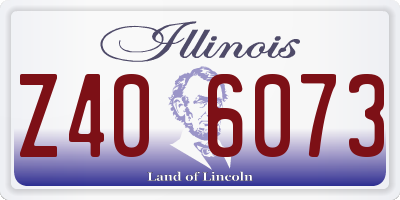 IL license plate Z406073