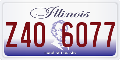 IL license plate Z406077