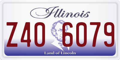 IL license plate Z406079
