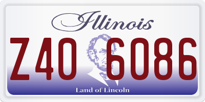 IL license plate Z406086