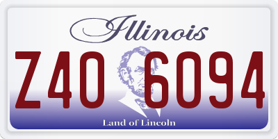 IL license plate Z406094