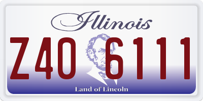 IL license plate Z406111