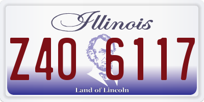 IL license plate Z406117