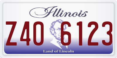 IL license plate Z406123
