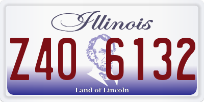 IL license plate Z406132