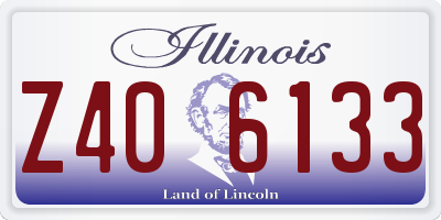 IL license plate Z406133