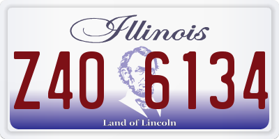 IL license plate Z406134