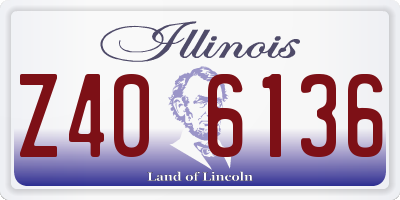 IL license plate Z406136