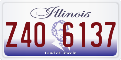 IL license plate Z406137