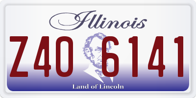 IL license plate Z406141