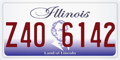 IL license plate Z406142