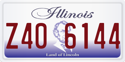 IL license plate Z406144