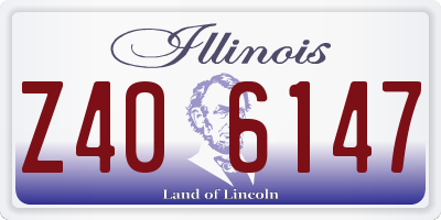 IL license plate Z406147
