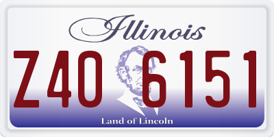 IL license plate Z406151