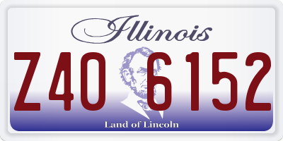 IL license plate Z406152