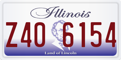 IL license plate Z406154