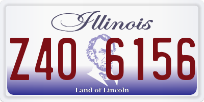 IL license plate Z406156
