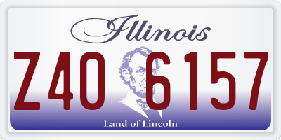 IL license plate Z406157