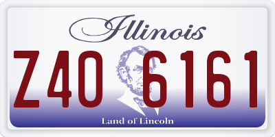 IL license plate Z406161