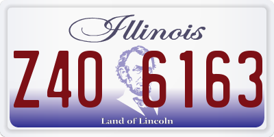 IL license plate Z406163