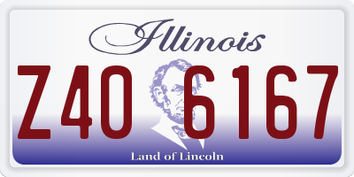 IL license plate Z406167