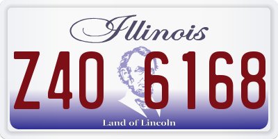 IL license plate Z406168