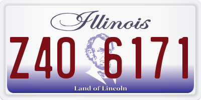IL license plate Z406171