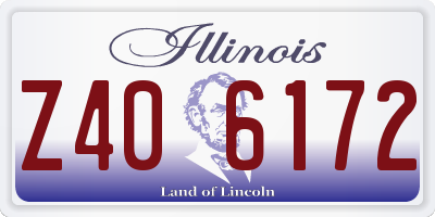 IL license plate Z406172