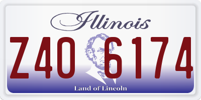 IL license plate Z406174