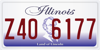 IL license plate Z406177
