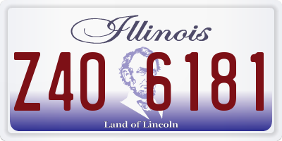 IL license plate Z406181