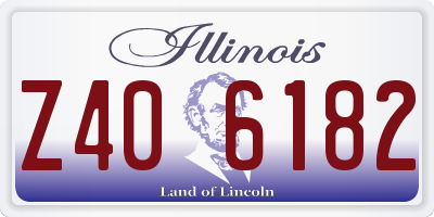 IL license plate Z406182