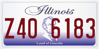 IL license plate Z406183
