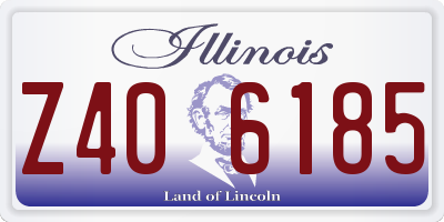 IL license plate Z406185