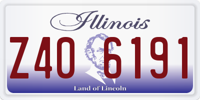 IL license plate Z406191