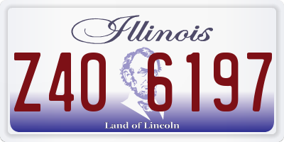 IL license plate Z406197