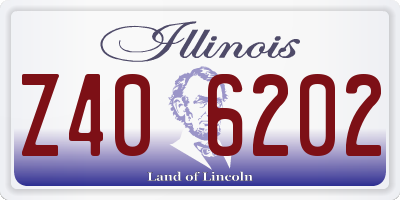 IL license plate Z406202