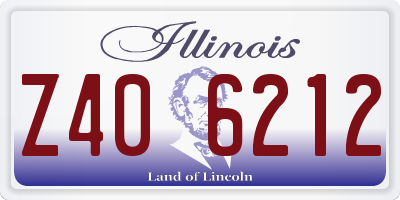 IL license plate Z406212